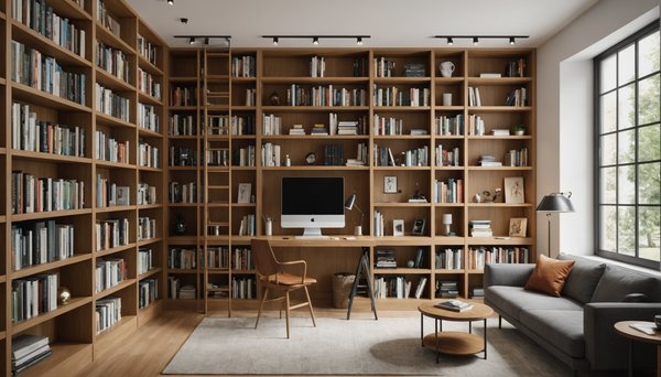 Amenagement bibliotheque sur mesure idees optimisation espace